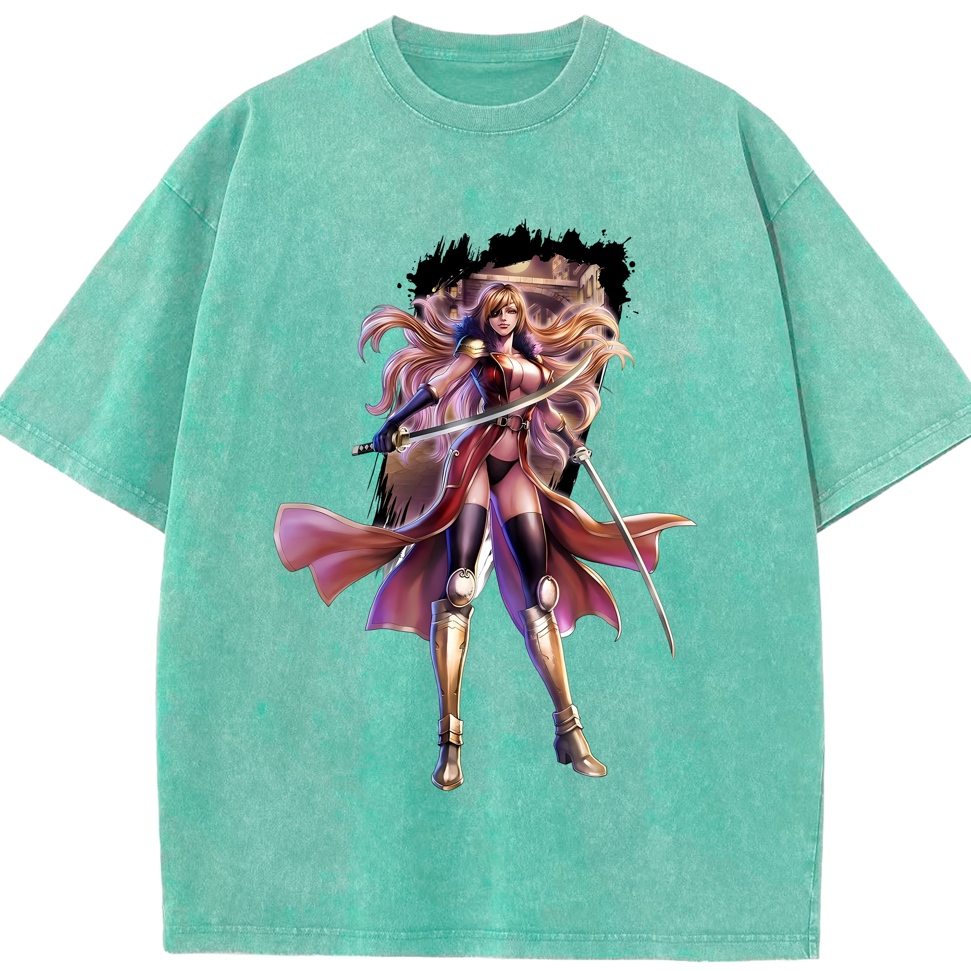 （画像用） 北斗の拳 Fist of the North Star 綿100% ヴィンテージ風 半袖Tシャツ（フロントプリント）